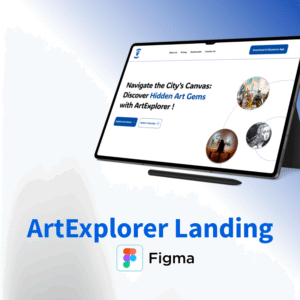 ArtExplorer landing page case study thumbnail