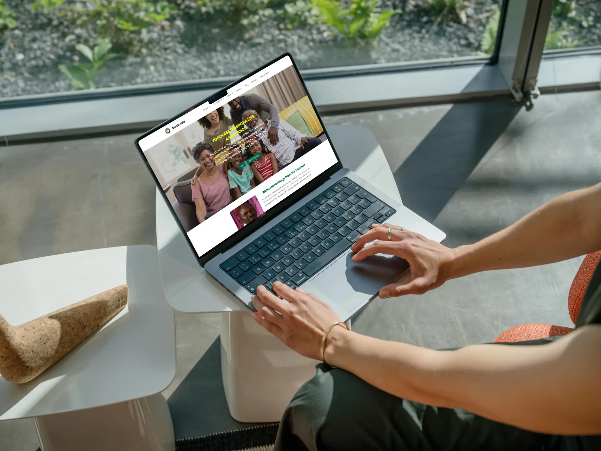 Designer working on a digital strategy session